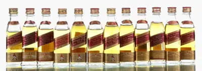 Johnnie Walker Red Label Miniatures | Incl Austrailia, Canada, Japan, Spain & USA Import (x12) For Auction