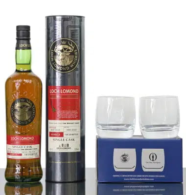Loch Lomond Single Cask | Specially Selected by The Whisky Shop (with x2 glasses) For Auction