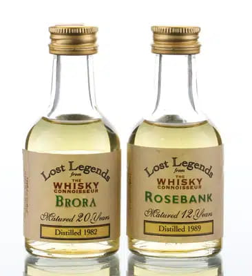 Lost Legends Miniatures By The Whisky Connoisseur Incl Brora 1982 (2x5cl) For Auction