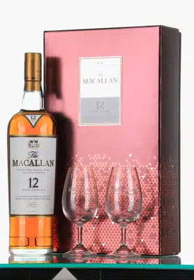 Macallan 12 Years Old Sherry Oak Limited Edition Gift Pack with 2 Glasses
