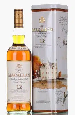 Macallan 12 Years Old Sherry Oak Limited Edition Tin Early 2000s