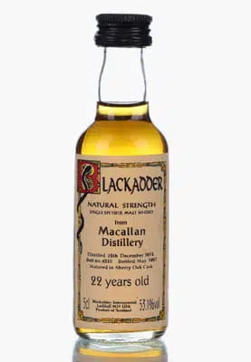 Macallan 22 Years Old 1974 | Blackadder Natural Strength Miniature For Auction