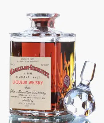 MacallanGlenlivet 1937 GM Edinburgh Crystal Decanter Pinerolo Import