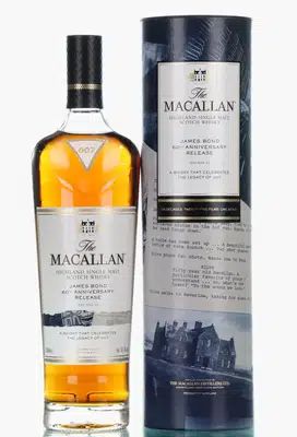 Macallan James Bond 60th Anniversary Release Decade VI with Print