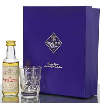 North British 1980 | Cask Strength Edinburgh Crystal Miniature Glass Set For Auction