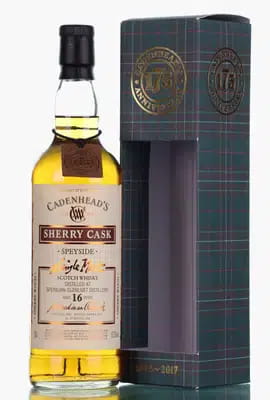 SpeyburnGlenlivet 16 Years Old 2001 2017 Cadenheads Sherry Cask