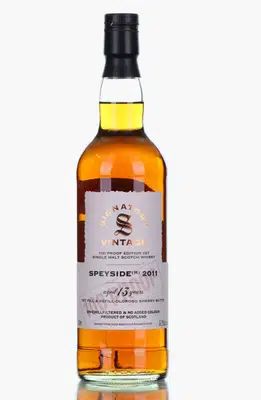 Speyside Macallan 13 Years Old 2011 Signatory Vintage 100 Proof No27