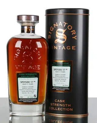 Speyside Macallan 17 Years Old 2005 Signatory Vintage Cask Strength Collection Cask No38