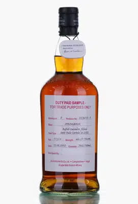 Springbank 13 Years Old 2012 | 2026 Duty Paid Sample | Refill Calvados/Palo Cortado For Auction