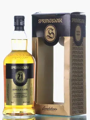 Springbank 21 Years Old Single Cask 2016 Release UK Exclusive