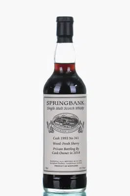 Springbank 25 Years Old 1993 2018 Private Bottling Fresh Sherry Cask No341