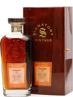 Springbank 37 Years Old 1970 Signatory Vintage Cask Strength Collection
