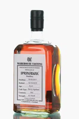 Springbank 8 Years Old 2011 2019 Cadenheads Warehouse Tasting