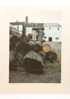 Springbank Distillery Print Hand Signed by Artist Ian Gray 300g Watercolour Paper