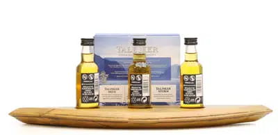 Talisker Skye, Storm & 10 Years Old Miniatures (3x5cl) and Decorative Stand For Auction