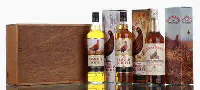 The Famous Grouse, Juiblee & Perth | Matthew Gloag & Son Ltd Wooden Case (x3) For Auction