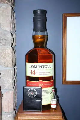 Tomintoul 14 Years Old **Worlds Largest Bottle Of Single Malt Whisky** (105.3 Litres) For Auction