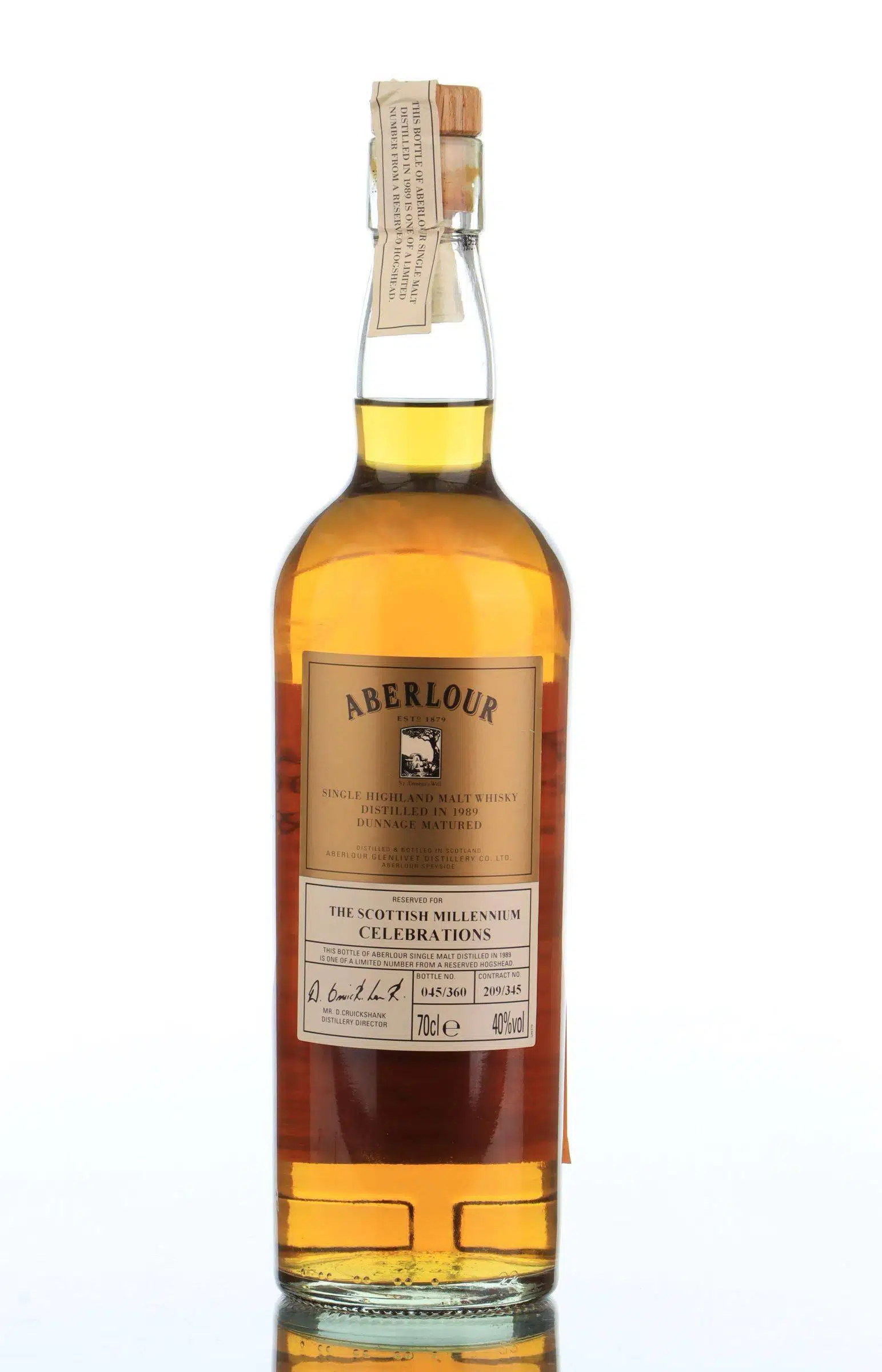 Aberlour 1989 Millenium Celebrations An Ceann A Bhogha Froise