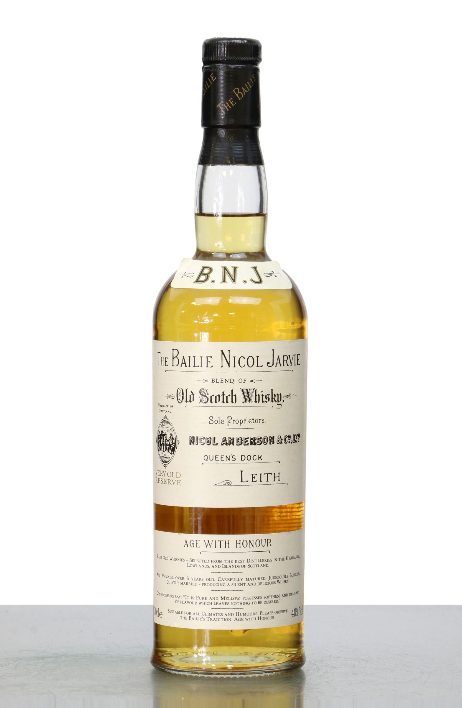 Bailie Nicol Jarvie Old Scotch Whiskyの空瓶 Bailie Nicol Jarvie Old Scotch Whisky Whisky | Just Whisky Auction