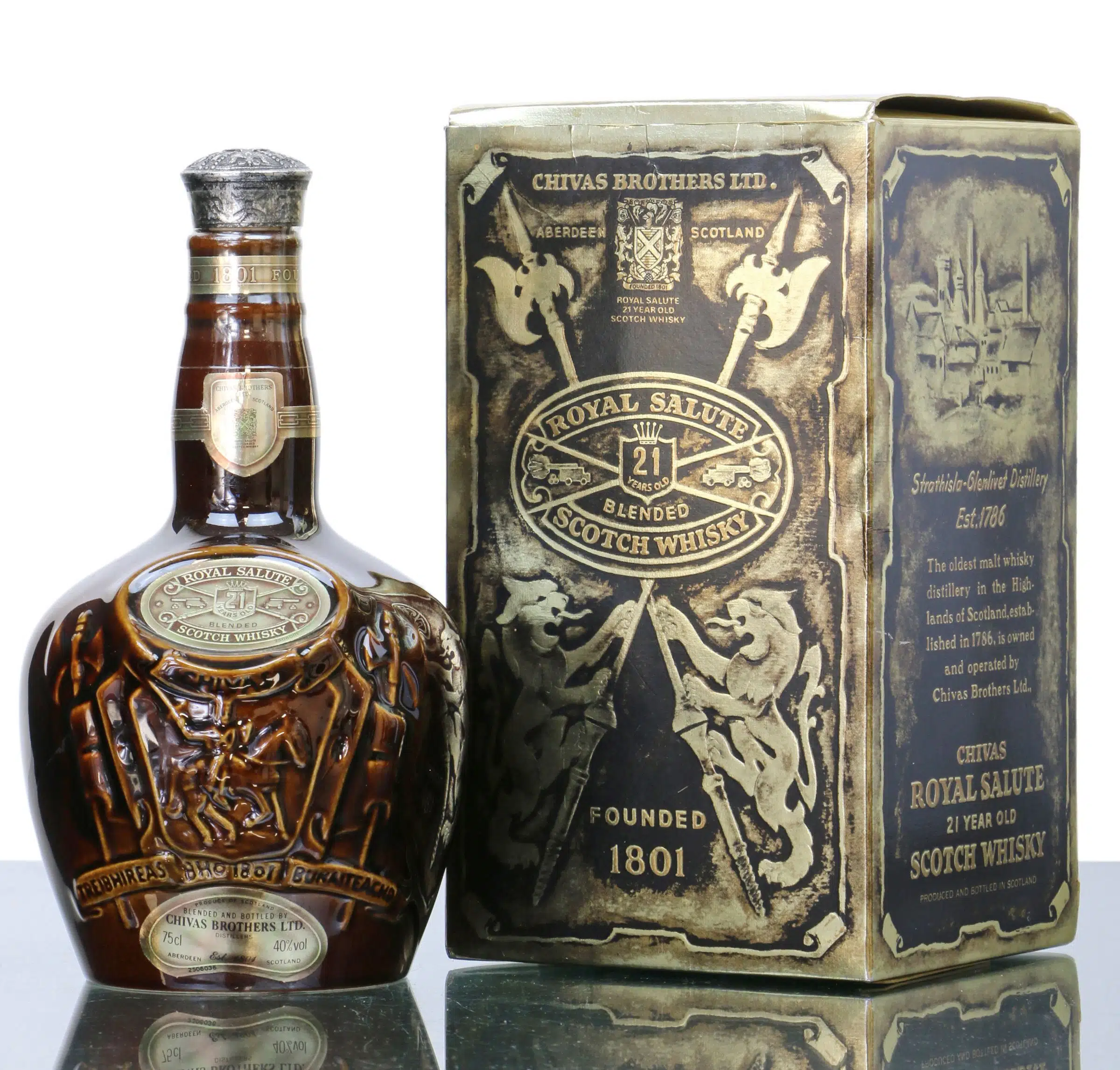 Chivas Royal Salute 21 Brown Flagon