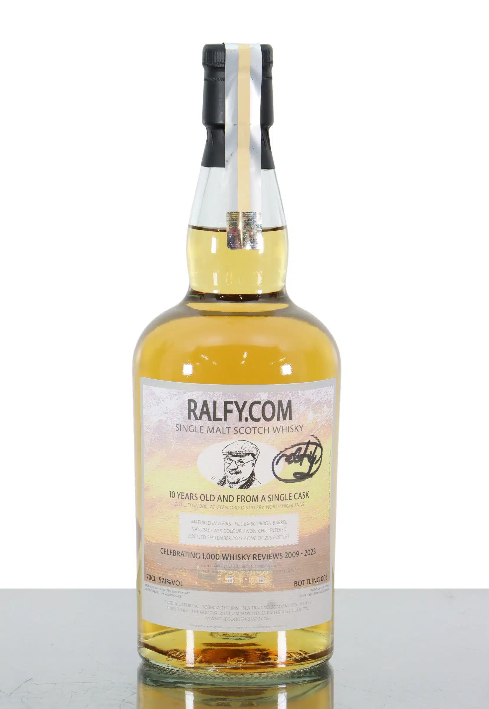Glen Ord 2012 10 Year Old For Ralphy.com, Bourbon Cask, Cask #800194, 2012, The Good Spirits Company, 57.1% whisky bottle