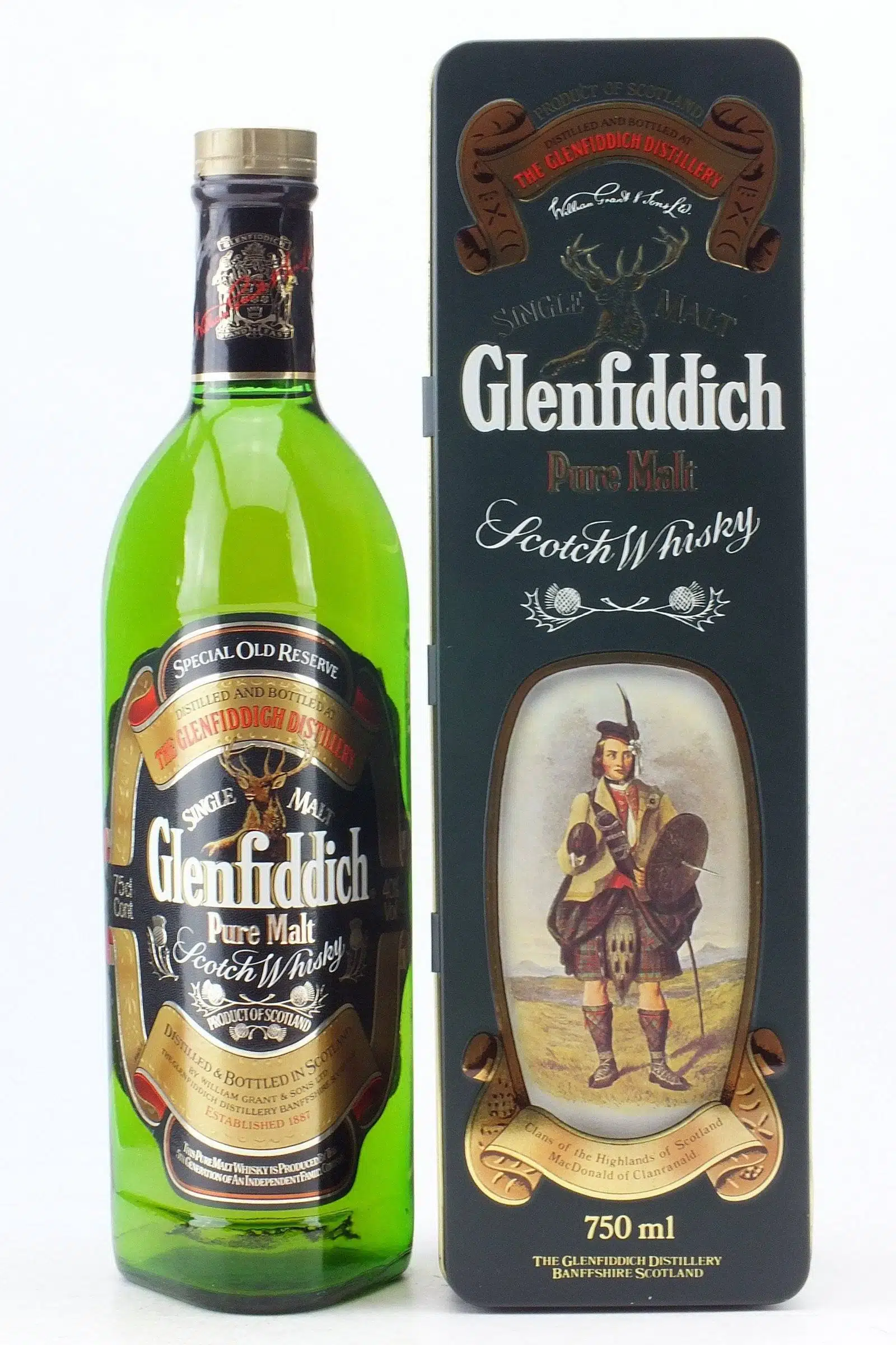 Glenfiddich Pure Malt Clan Tins