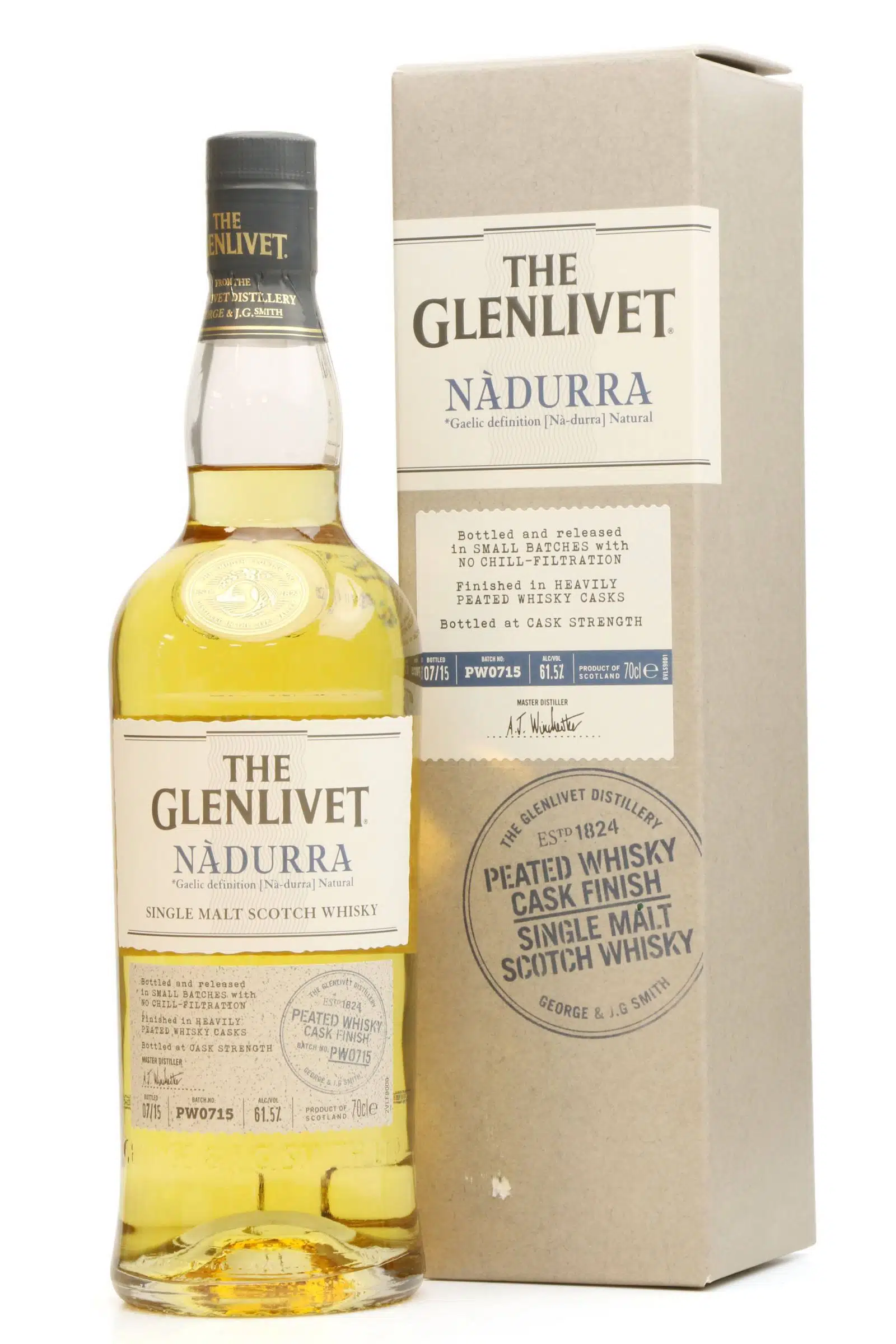 Glenlivet Nadurra Peated Whisky Cask Finish Batch Pw0717