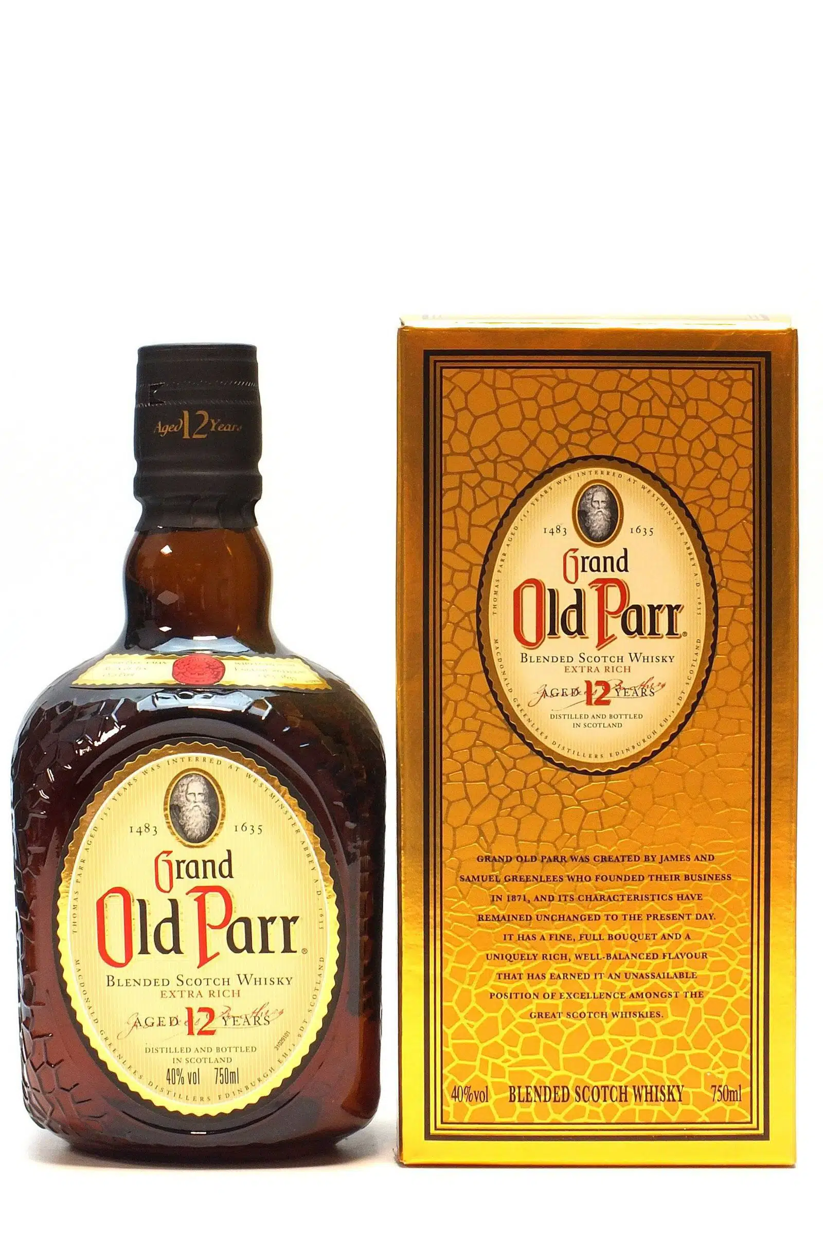 Grand Old Parr 12 De Luxe 1980s