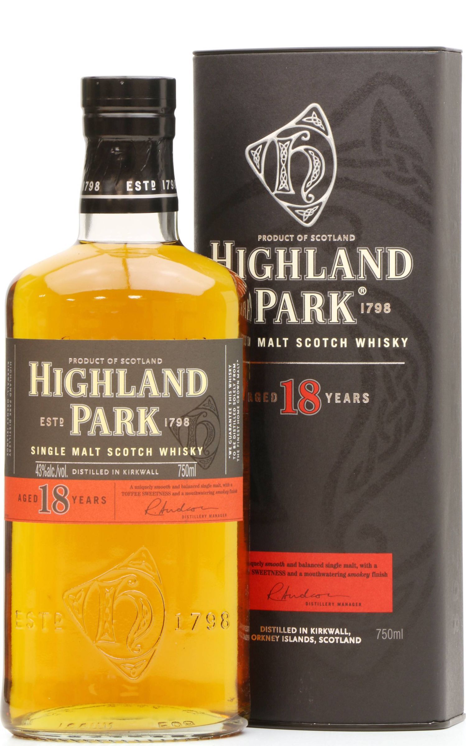 Highland Park 18 Pre 2017 Signed