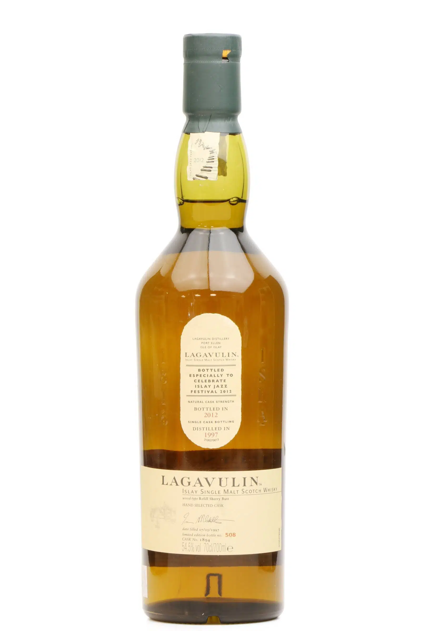 Lagavulin 15 1997 Islay Jazz Festival 2012 Incl X2 Glasses