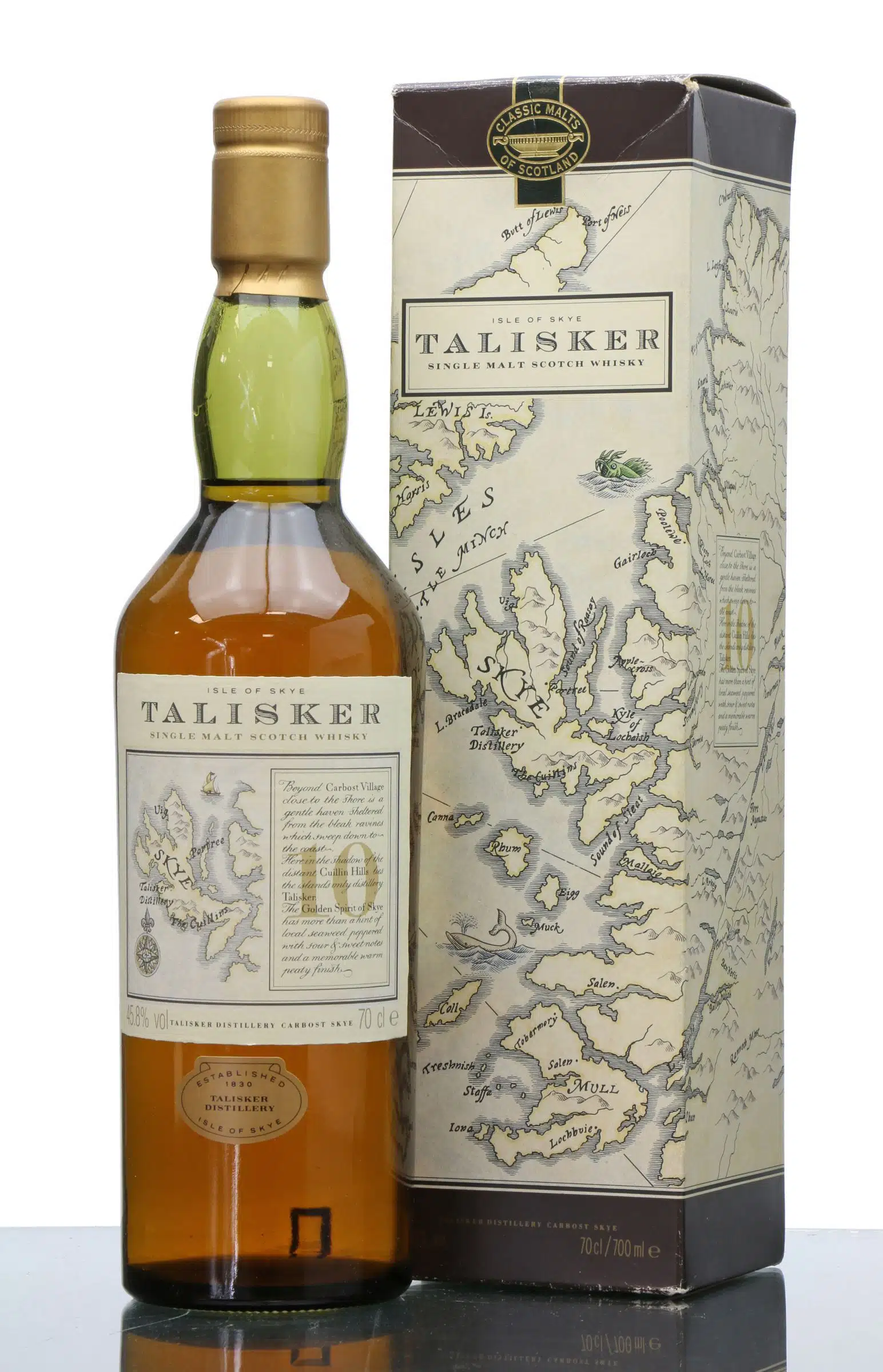 Talisker 10 Map 1991 2000
