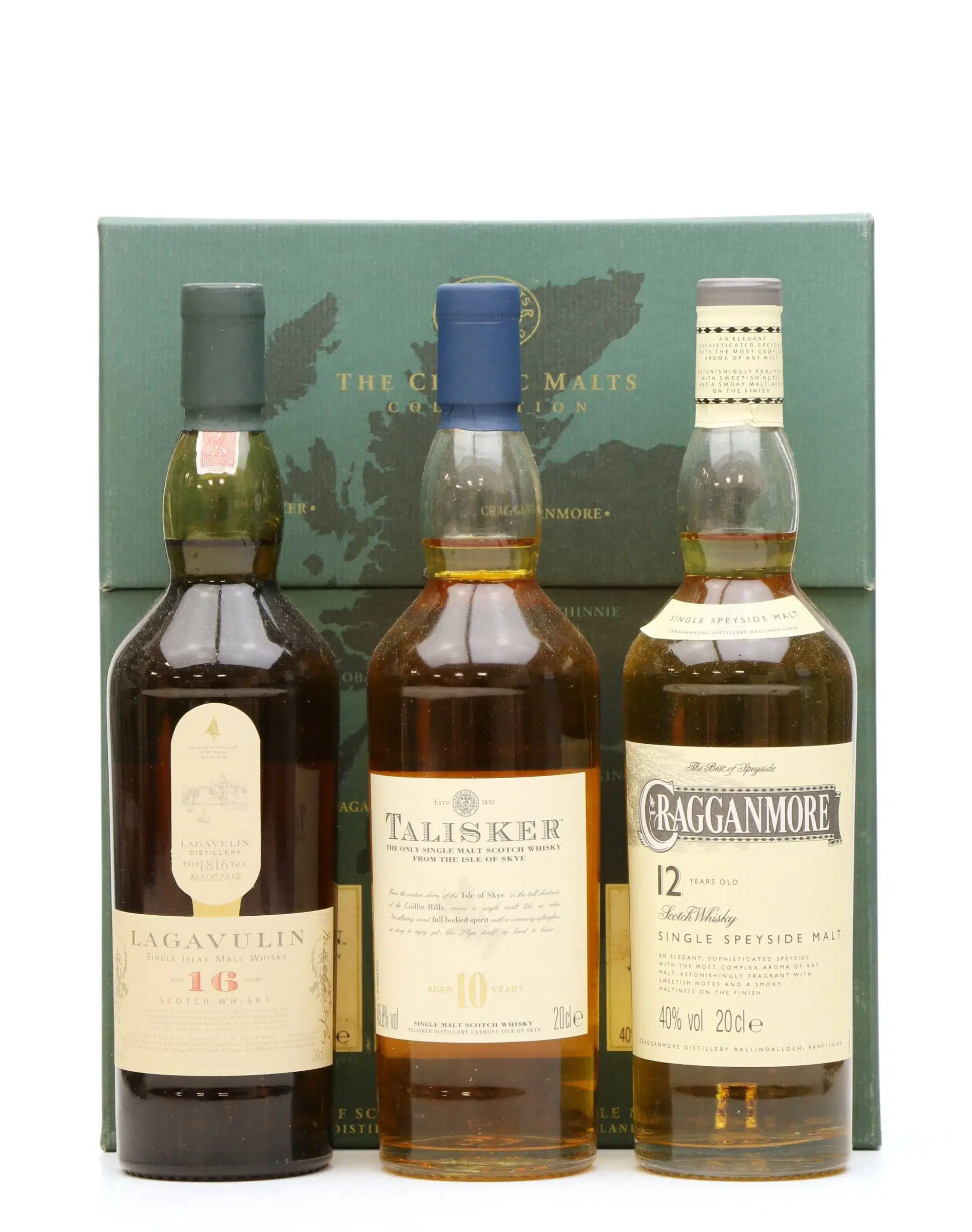 The Classic Malts Collection Box Set Glenkinchie Dalwhinnie Oban Quarter Bottle