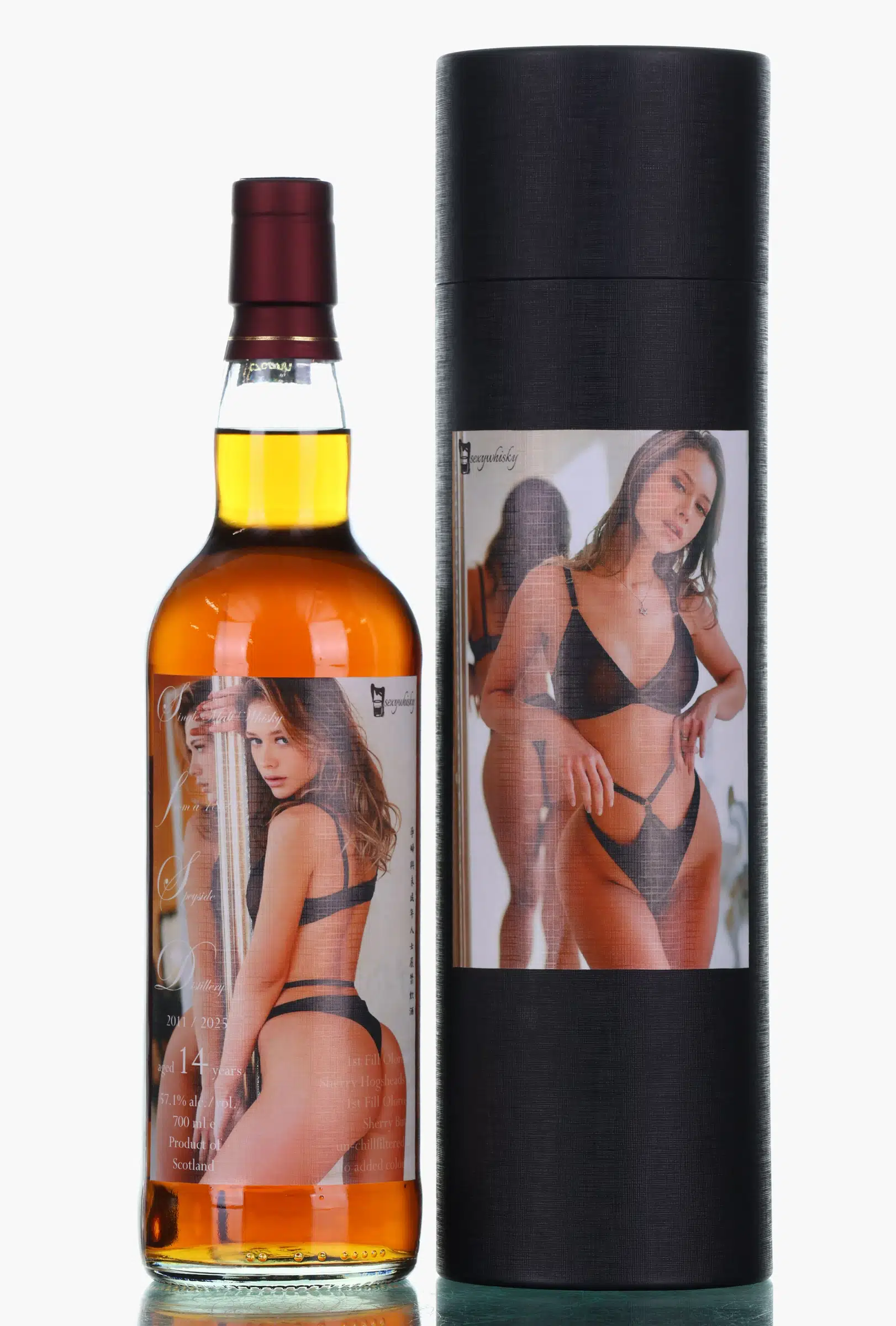 Secret Speyside Sexy Whisky 14 Year Old, Sherry Cask, 2011, Sexywhisky, 57.1% whisky bottle
