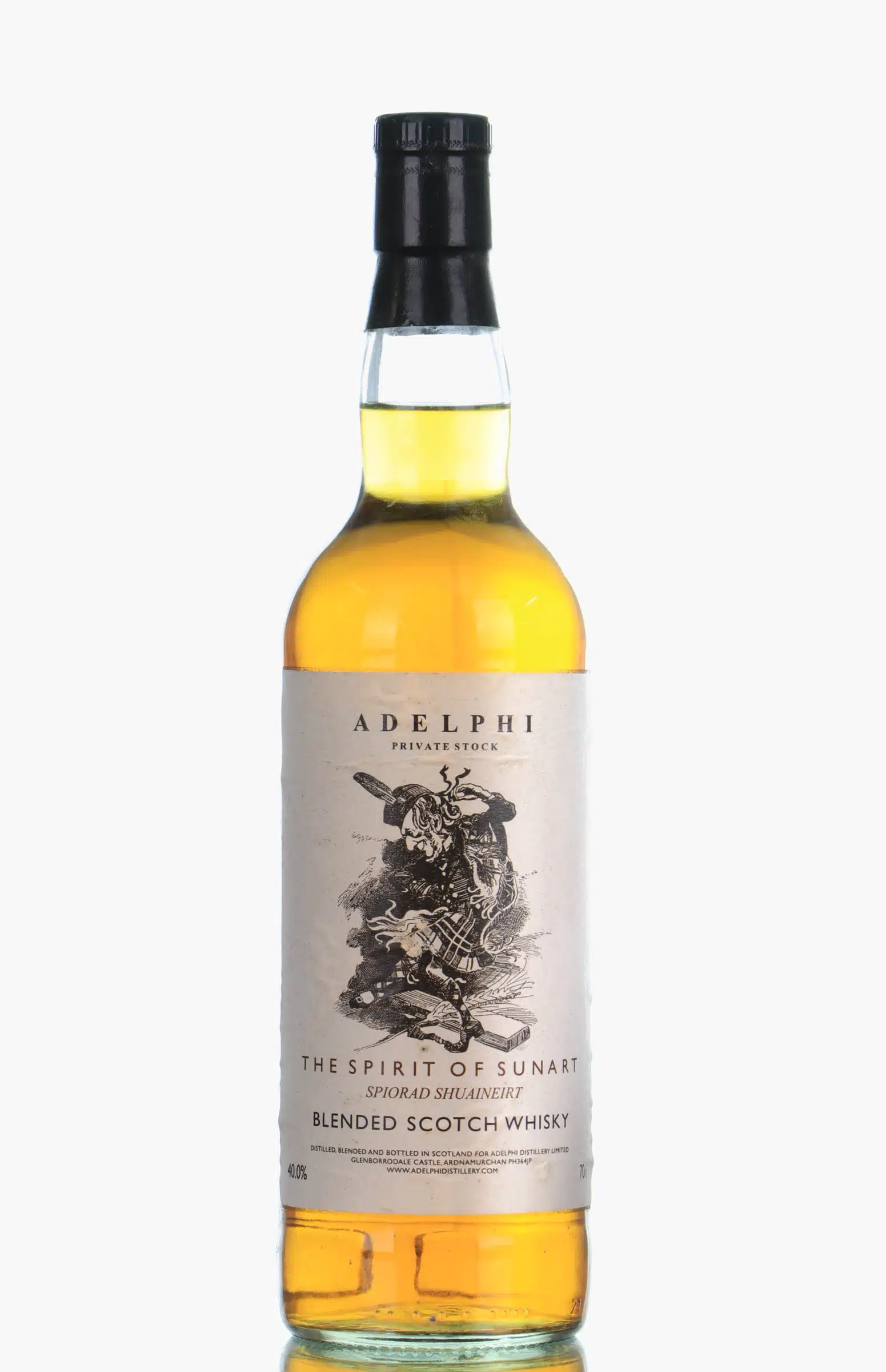 Adelphi Private Stock The Spirit of Sunart (Dancey Man), Bourbon & Sherry Cask, 40% whisky bottle
