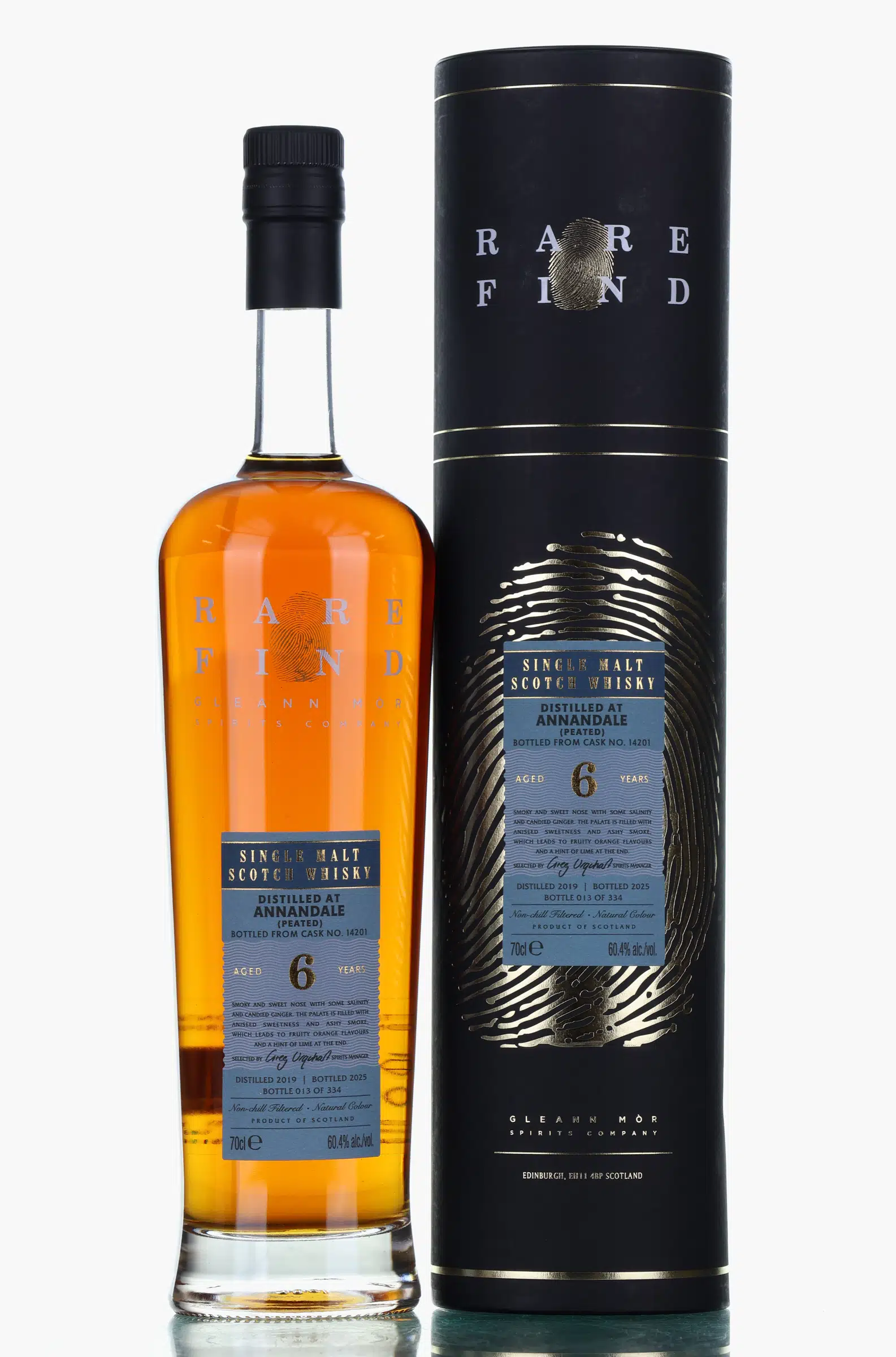 Annandale Peated 6 2019 2025 Gleann Mor Rare Find Single Cask No 14201