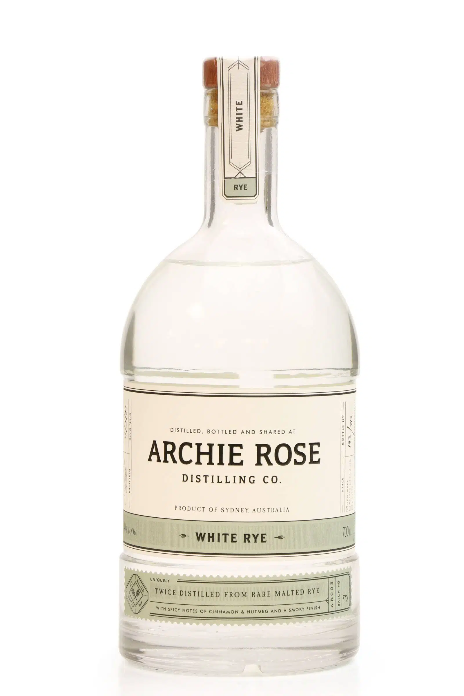 Archie Rose White Rye Batch 3 Whisky | Just Whisky Auction