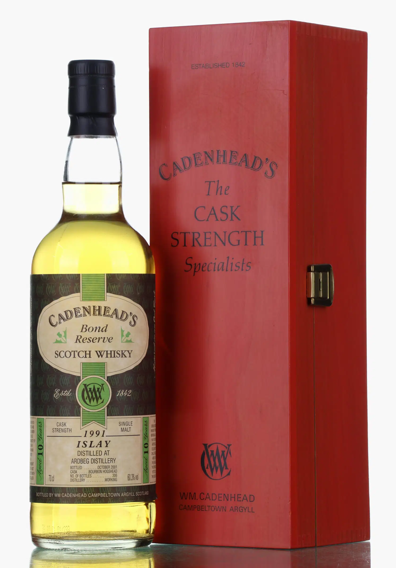 Ardbeg 10 1991 2001 Cadenhead S Bond Reserve