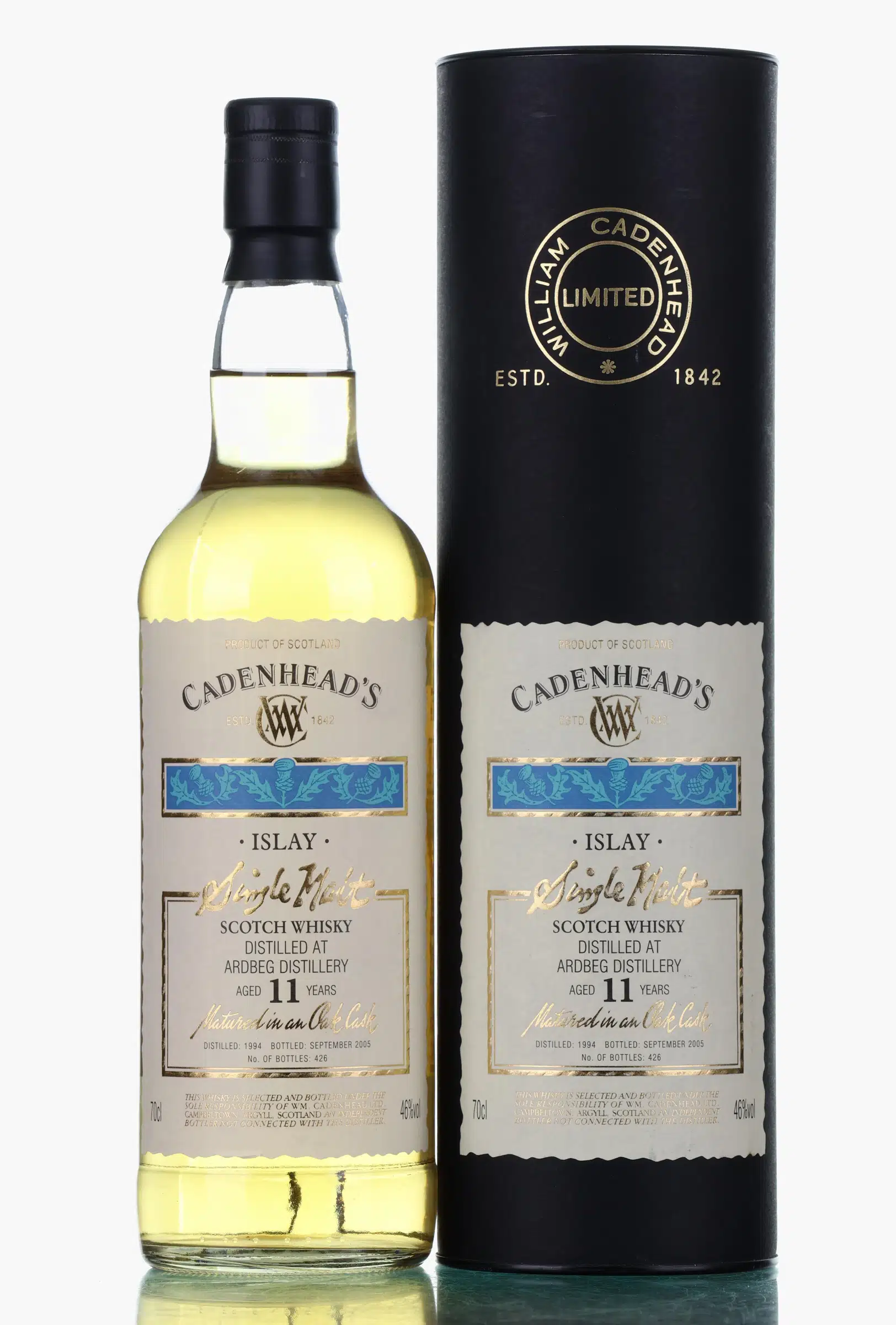 Ardbeg 11 Year Old, Oak Cask, 1994, Cadenhead's, 46%