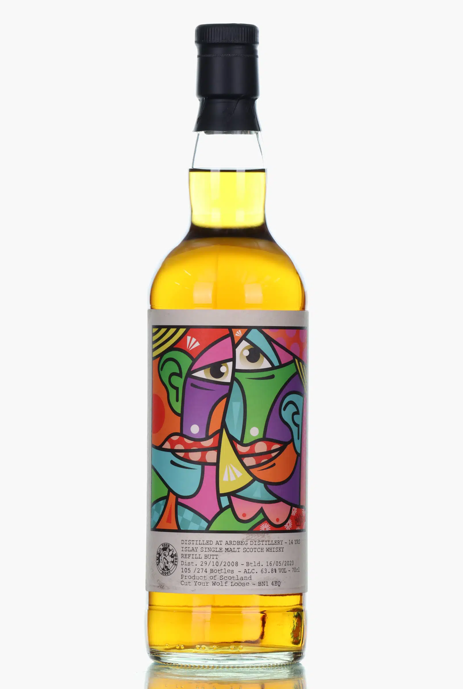 Ardbeg 2008 14 Year Old Cut Your Wolf Loose, Sherry Cask, 2008, Cut Your Wolf Loose, 63.8%