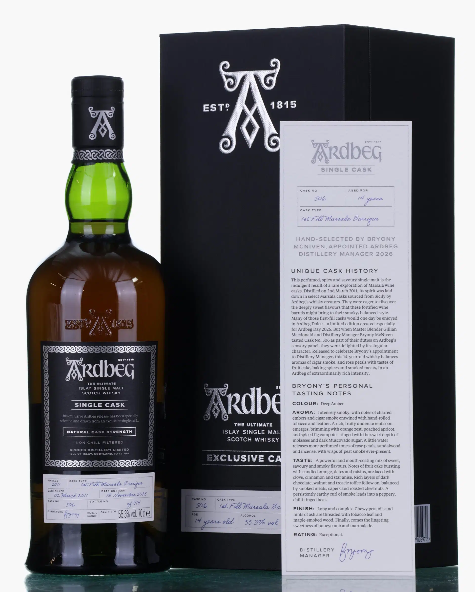 Ardbeg Ardbeg Day Single Cask #506 14 Year Old, Marsala Cask, Cask #506, 2025, 55.3% whisky bottle