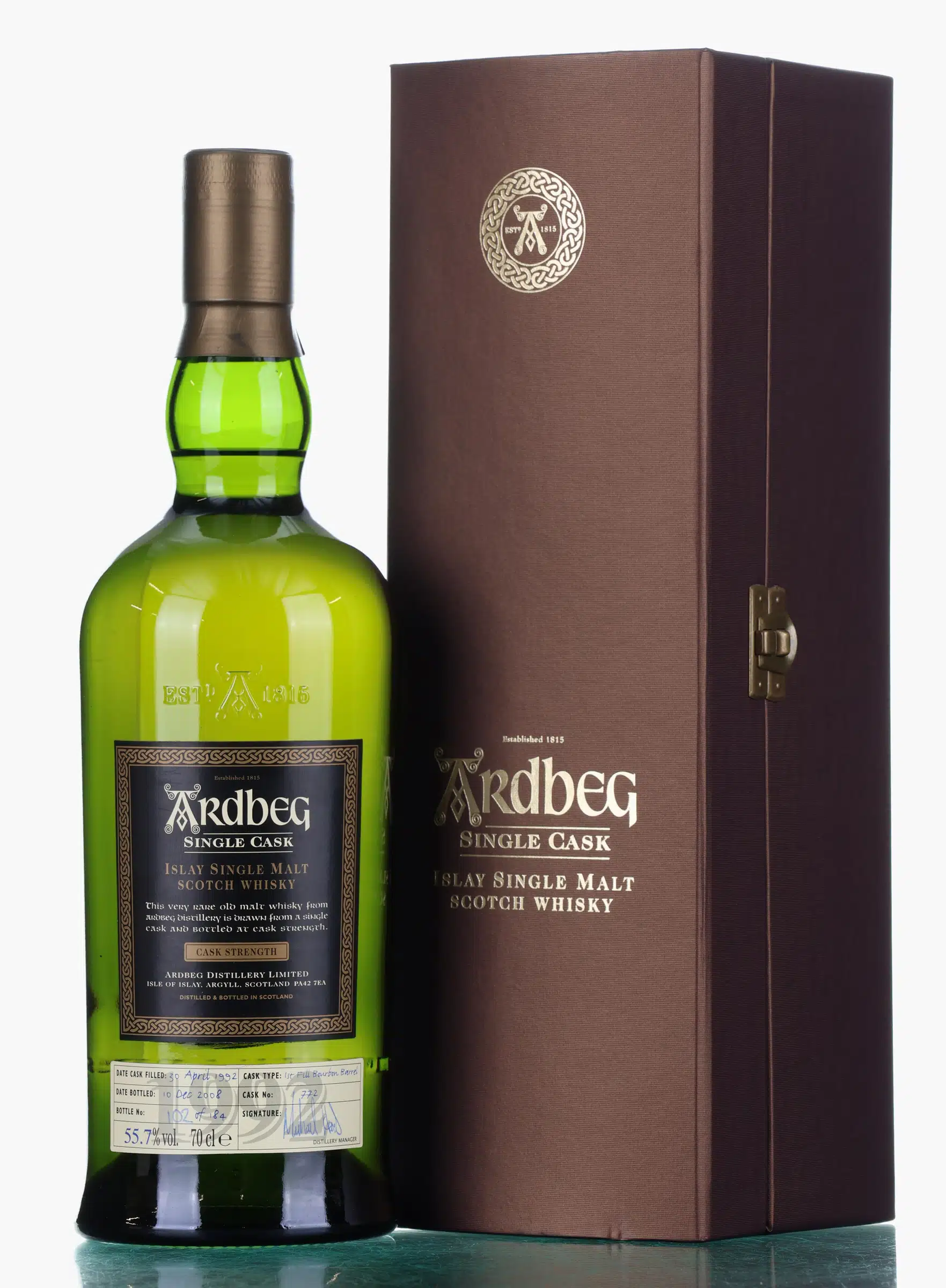 Ardbeg Single Cask #772 16 Year Old, Bourbon Cask, Cask #772, 2008, 55.7%