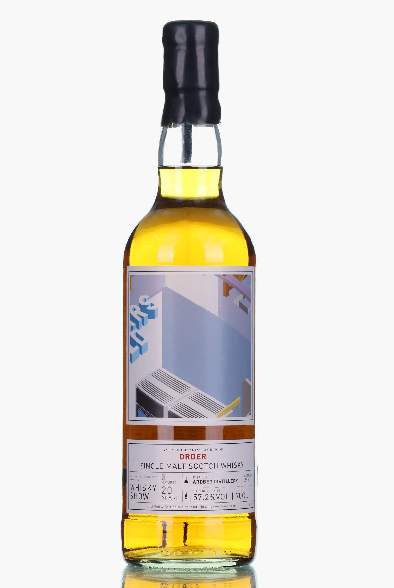 Ardbeg An Ever-changing World of Order 20 Year Old, Bourbon Barrel Cask, Cask #1087, 2000, The Whisky Exchange, 57.2% whisky bottle