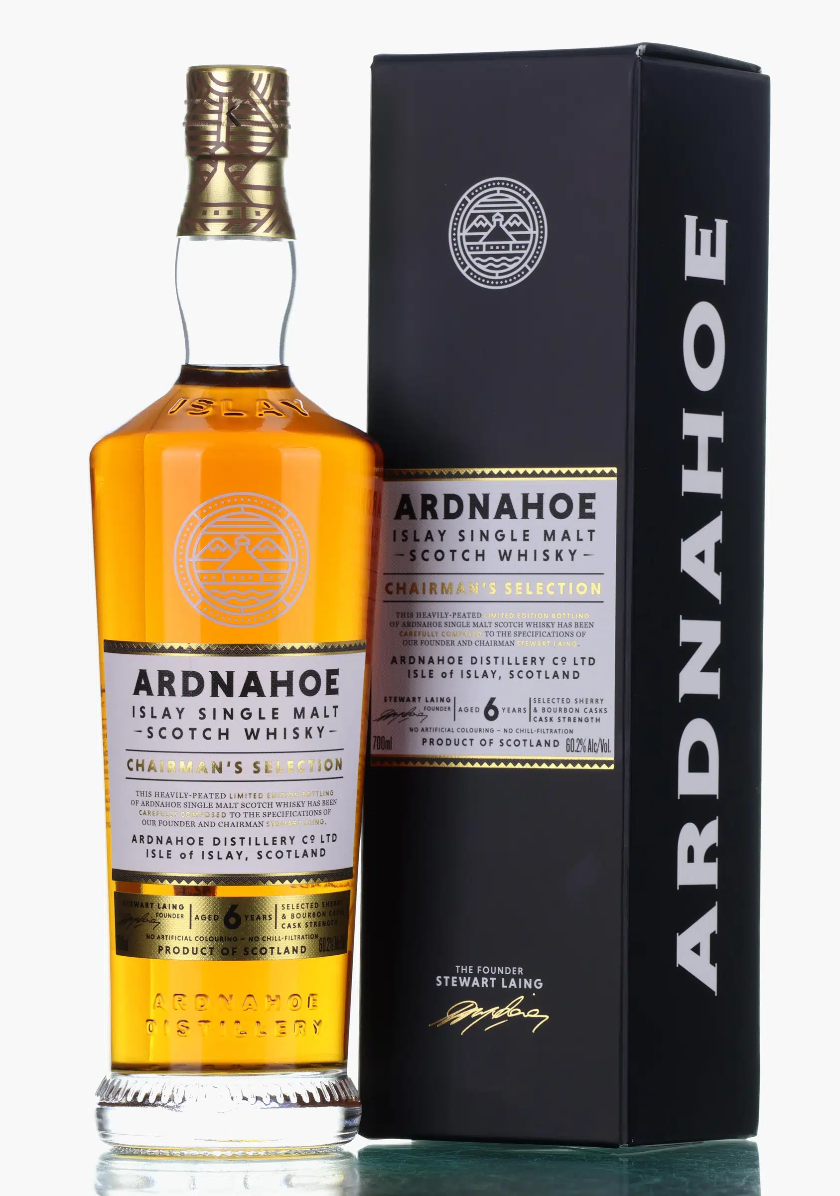 Ardnahoe Chairman's Selection 6 Year Old, Bourbon & Sherry Cask, 2026, 60.2% whisky bottle