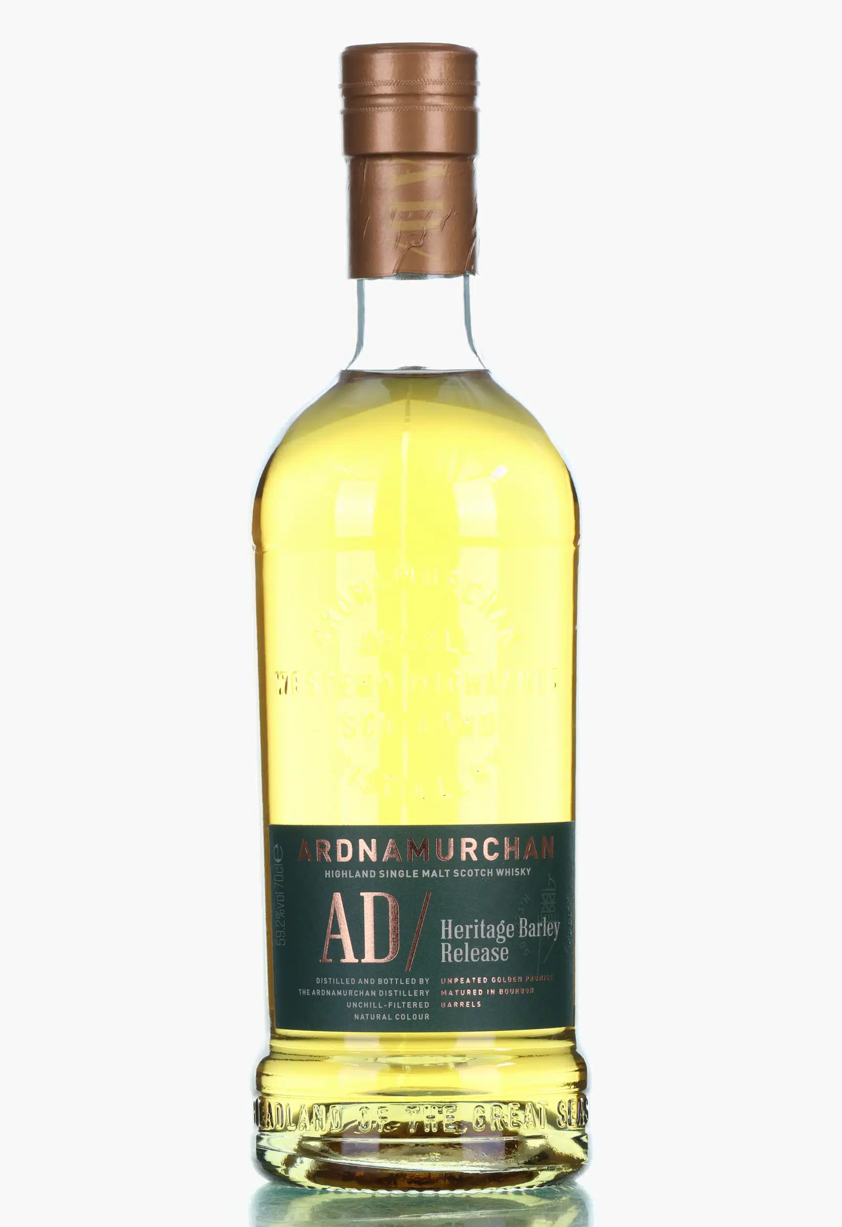 Ardnamurchan AD/Heritage Barley Release 7 Year Old, Bourbon Cask, 2025, 59.2% whisky bottle
