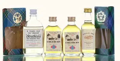 Assorted Speyside Miniatures X4 Incl Coleburn Dallas Dhu Strathisla