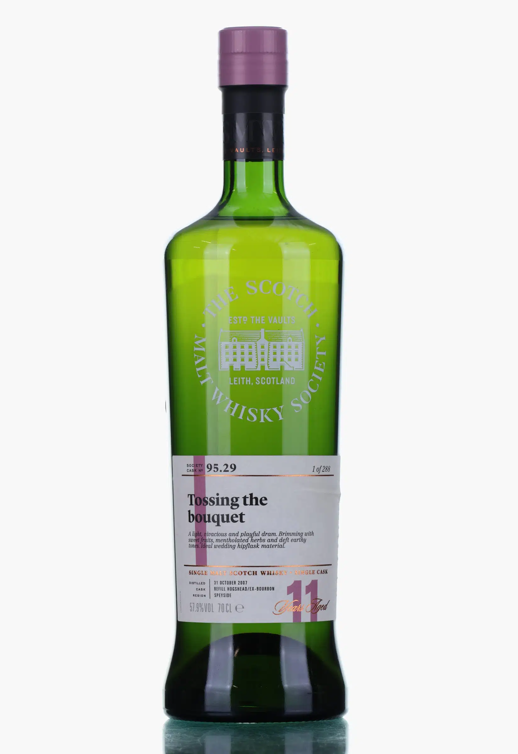 Auchroisk Tossing the bouquet 11 Year Old, Bourbon Cask, Cask #95.29, 2007, The Scotch Malt Whisky Society, 57.9%