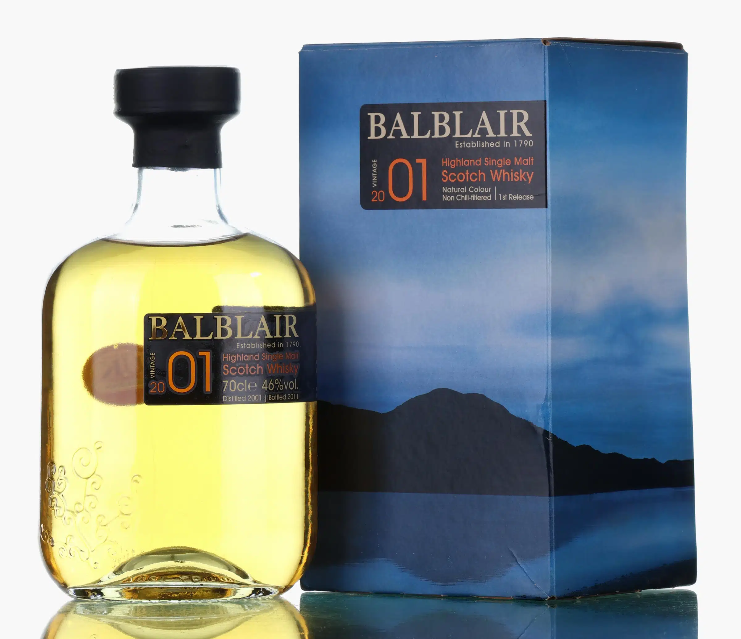 Balblair Vintage 11 Year Old, Bourbon Cask, 2012, 46% whisky bottle