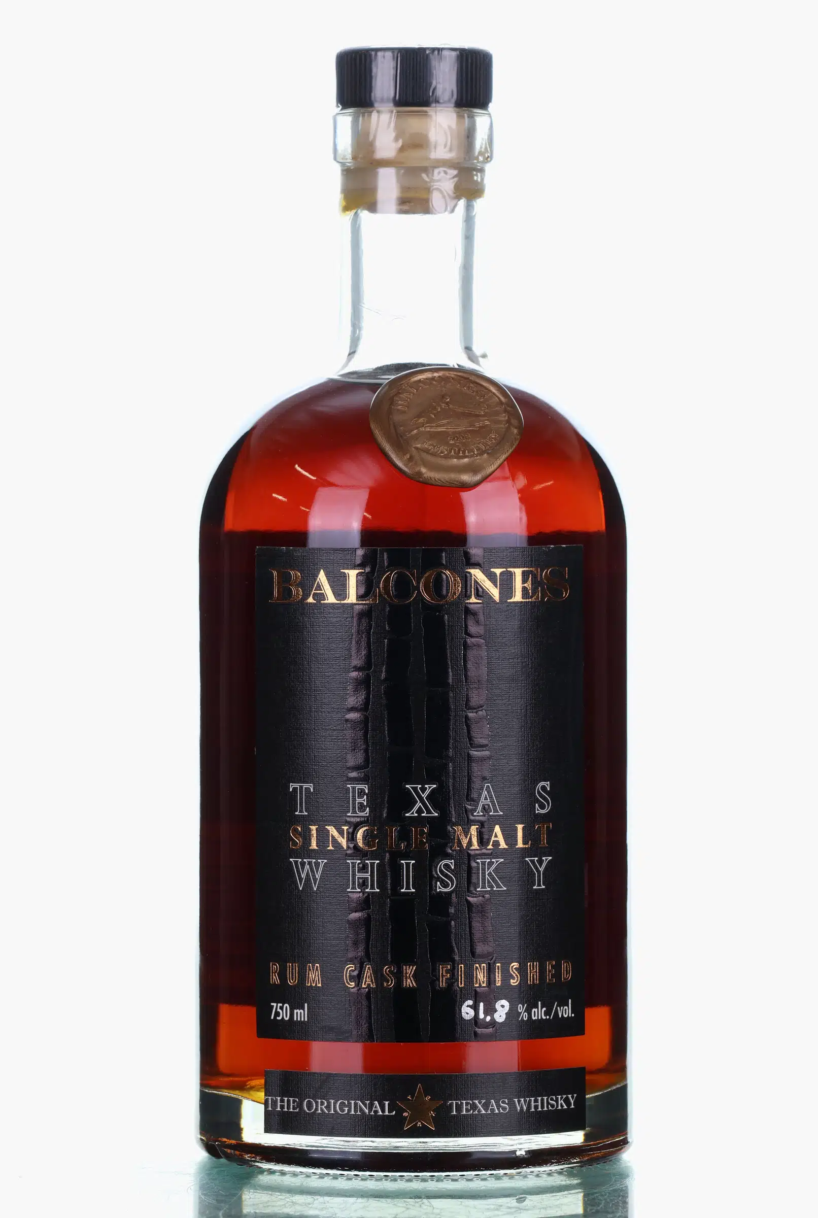 Balcones Texas Single Malt Whisky Rum Cask Finished 3 Year Old, Rum Cask, Batch No. SMR21-1, 2021, 61.8% whisky bottle