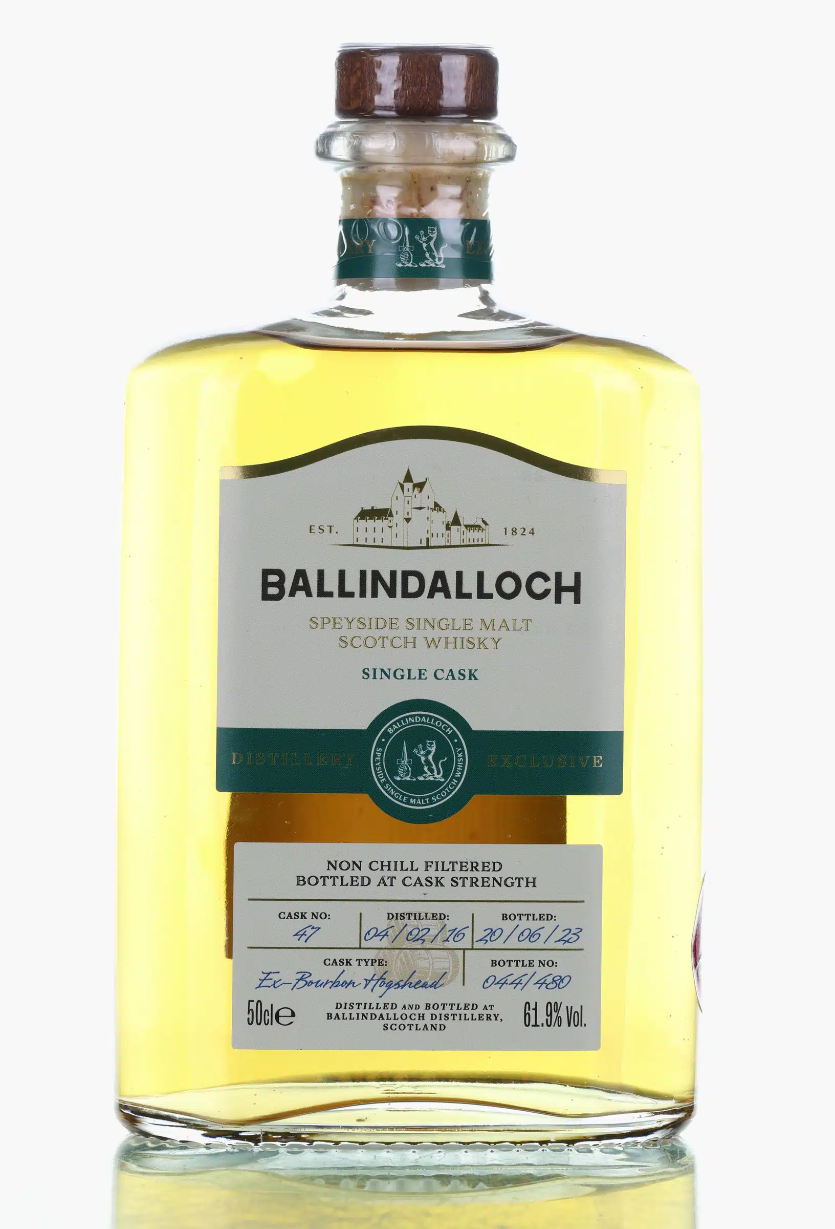 Ballindalloch Distillery Exclusive 7 Year Old, Bourbon Cask, Cask #47, 2023, 61.9%