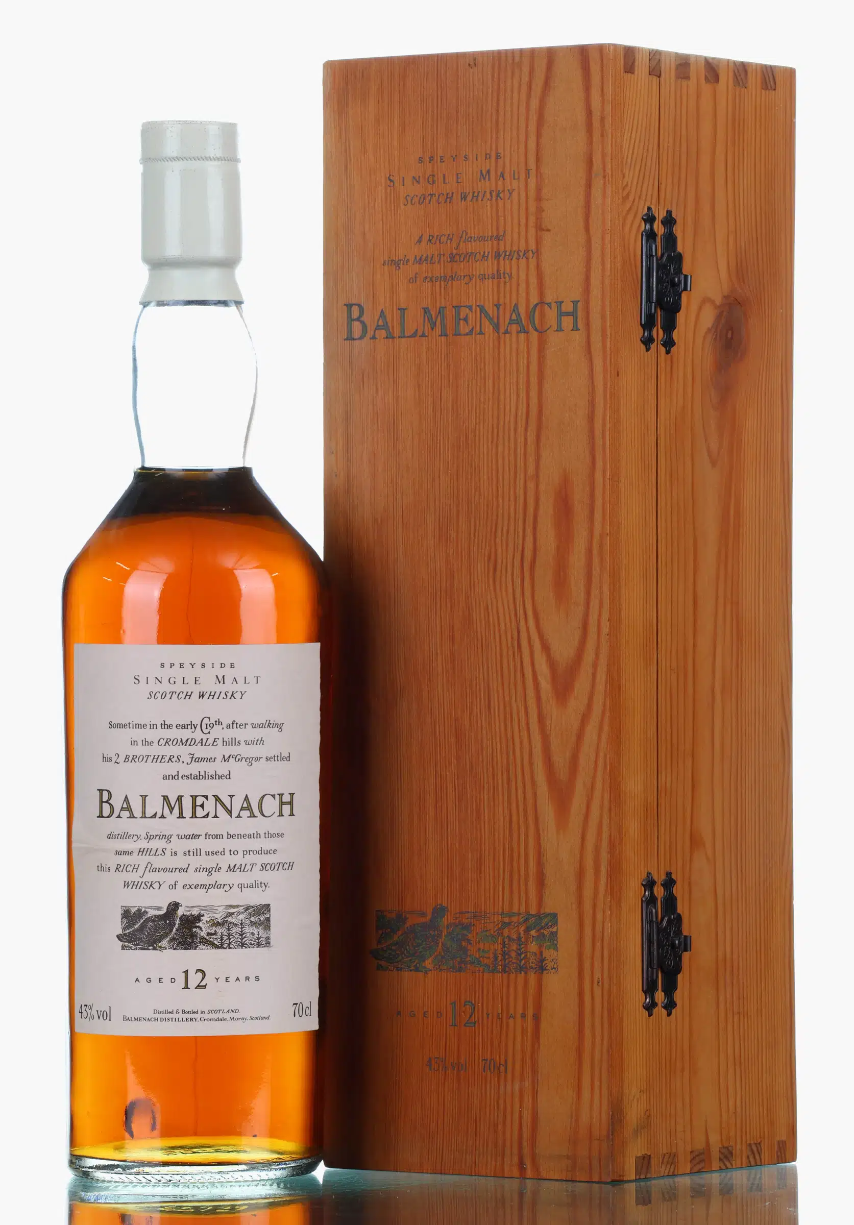 Balmenach Flora & Fauna 12 Year Old, Oak Cask, 1991, 43% whisky bottle